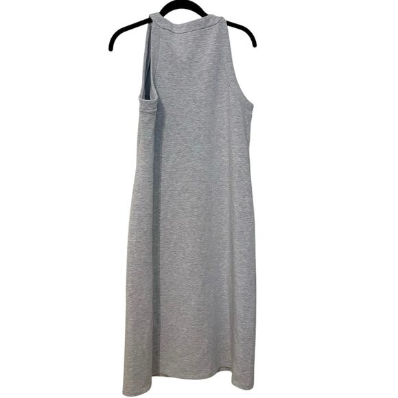 Spanx Air Essentials Grey Heather Tank Sleeveless Midi Dress Size Large - Picture 6 of 8